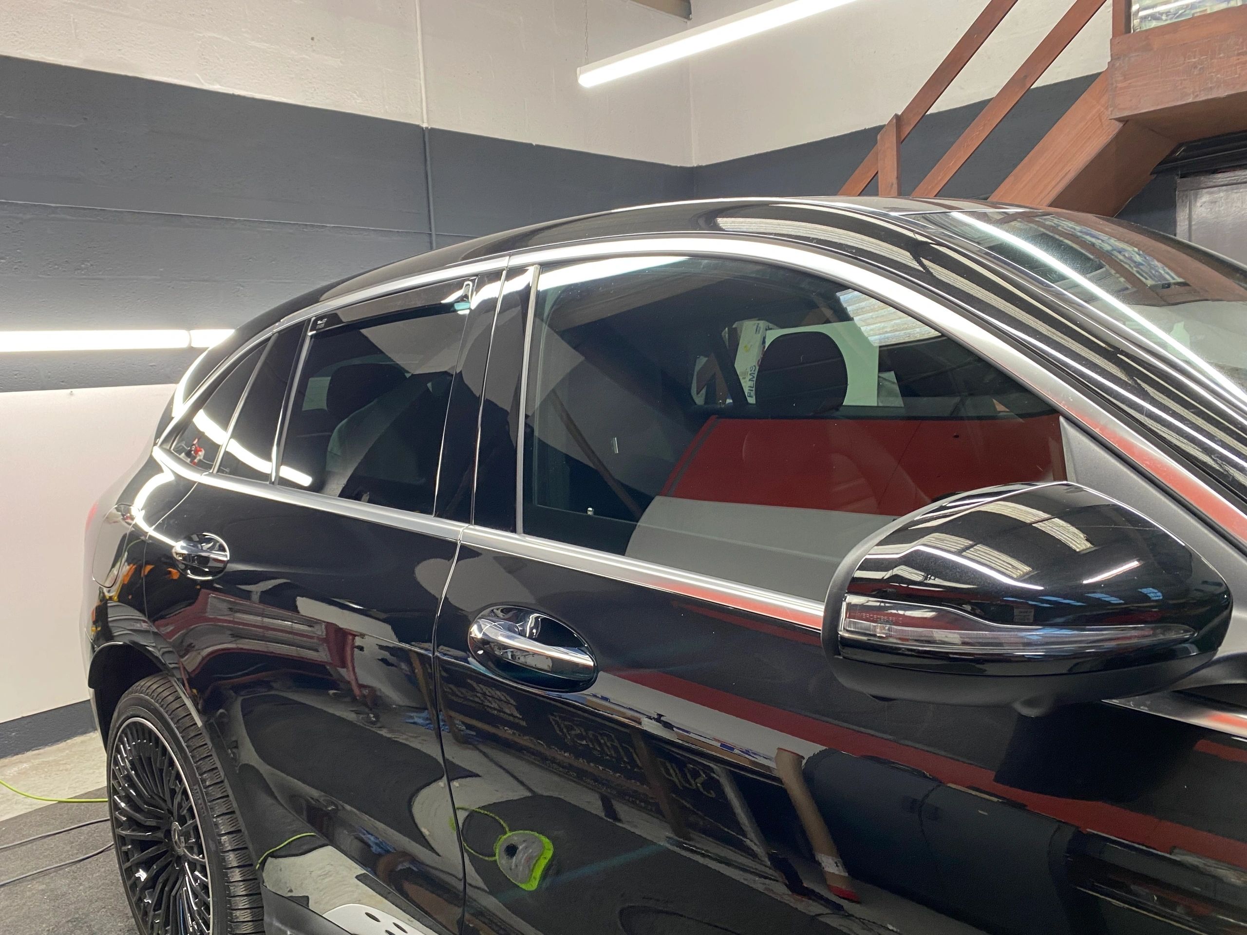 Black SUV tinting