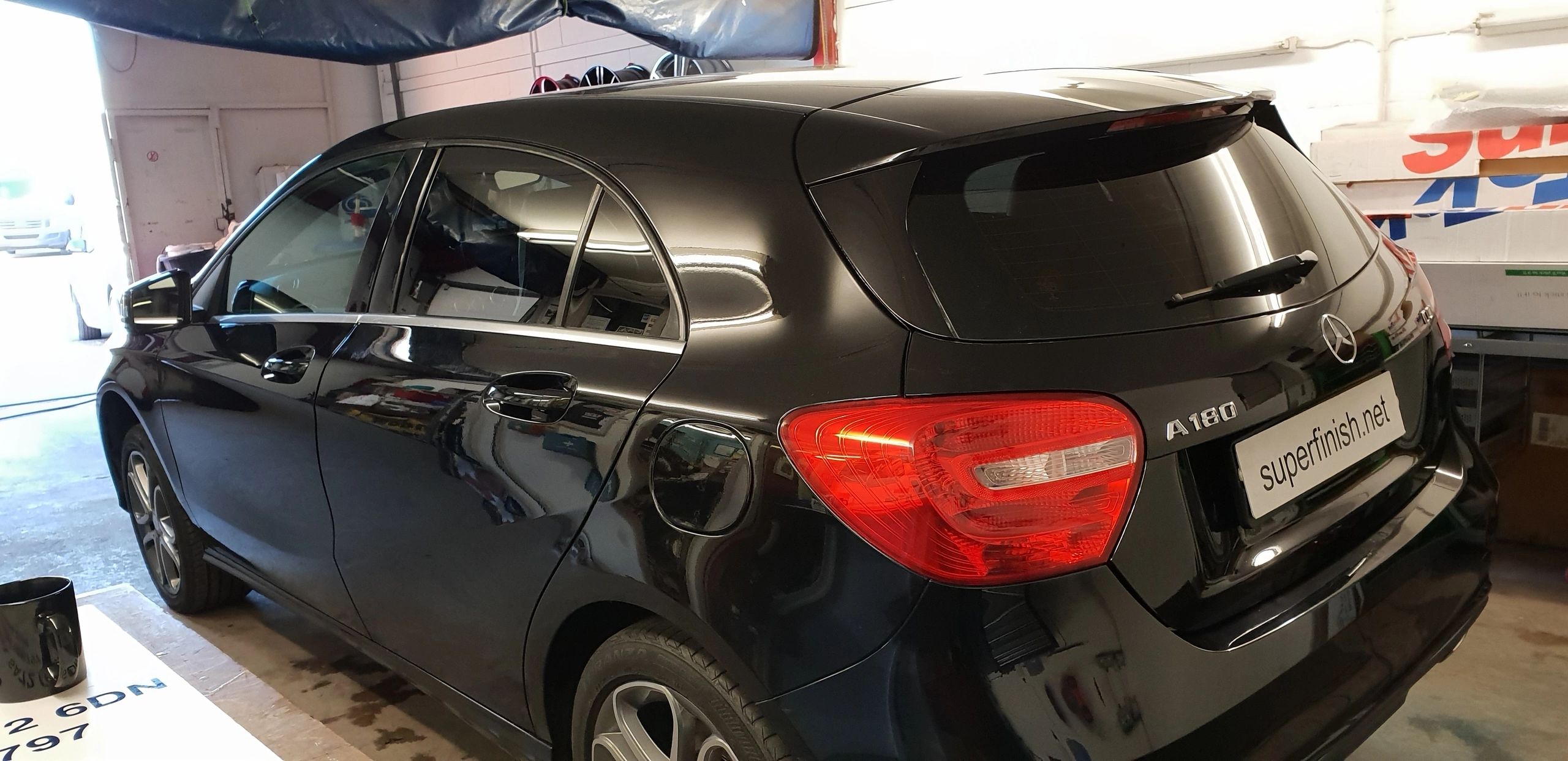 Black Mercedes tinting
