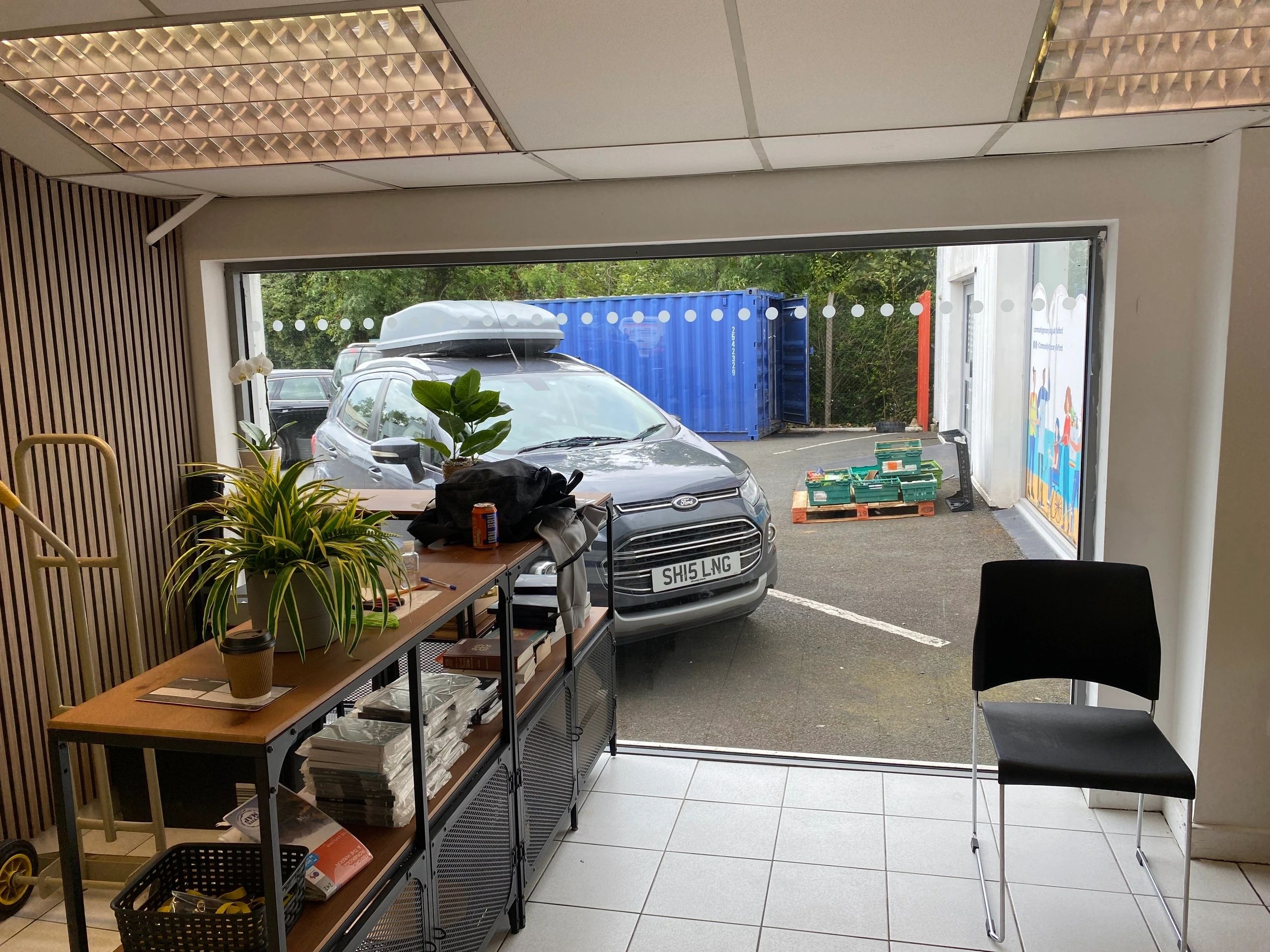 Showroom glass view