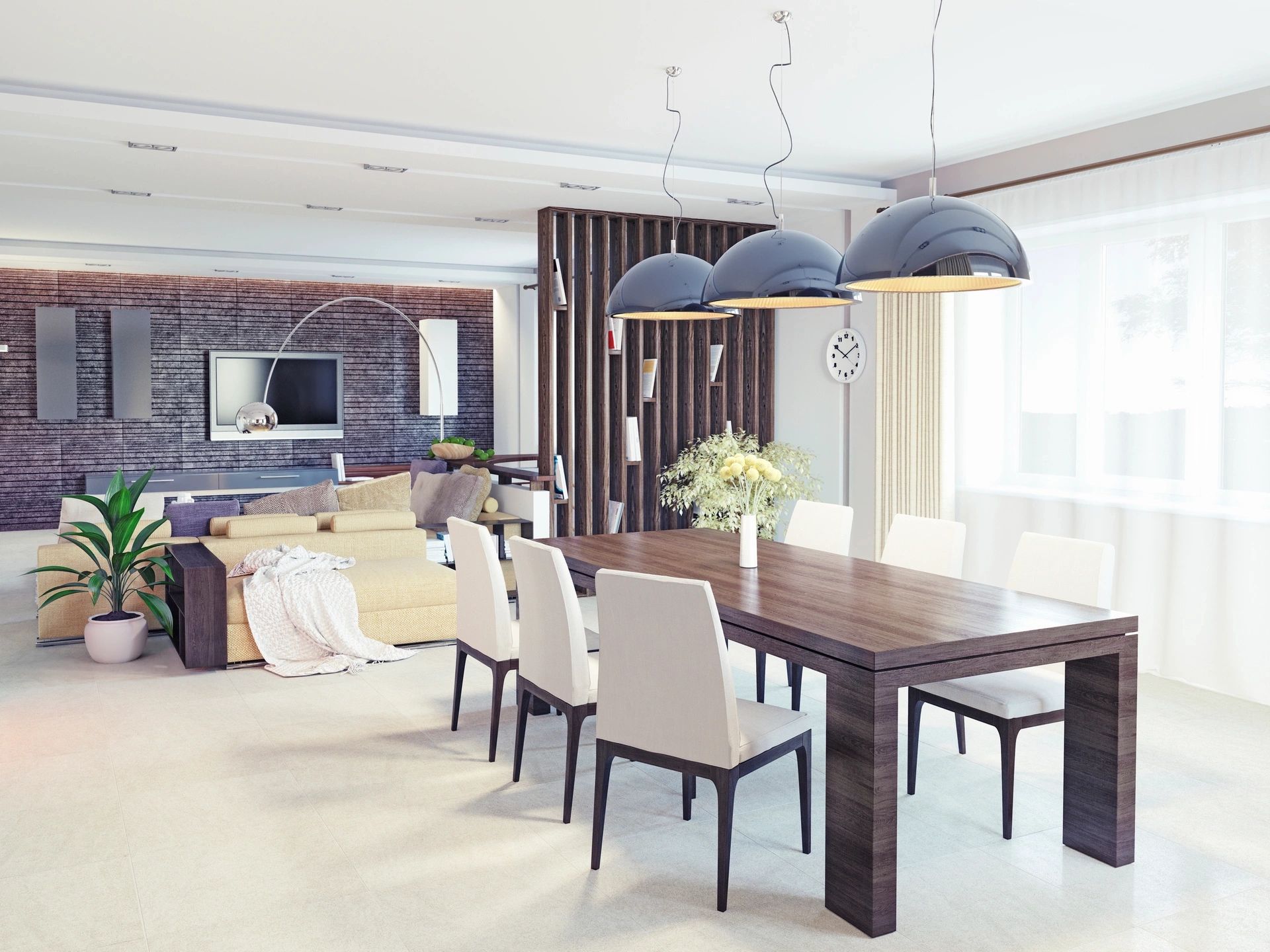 Open plan living space